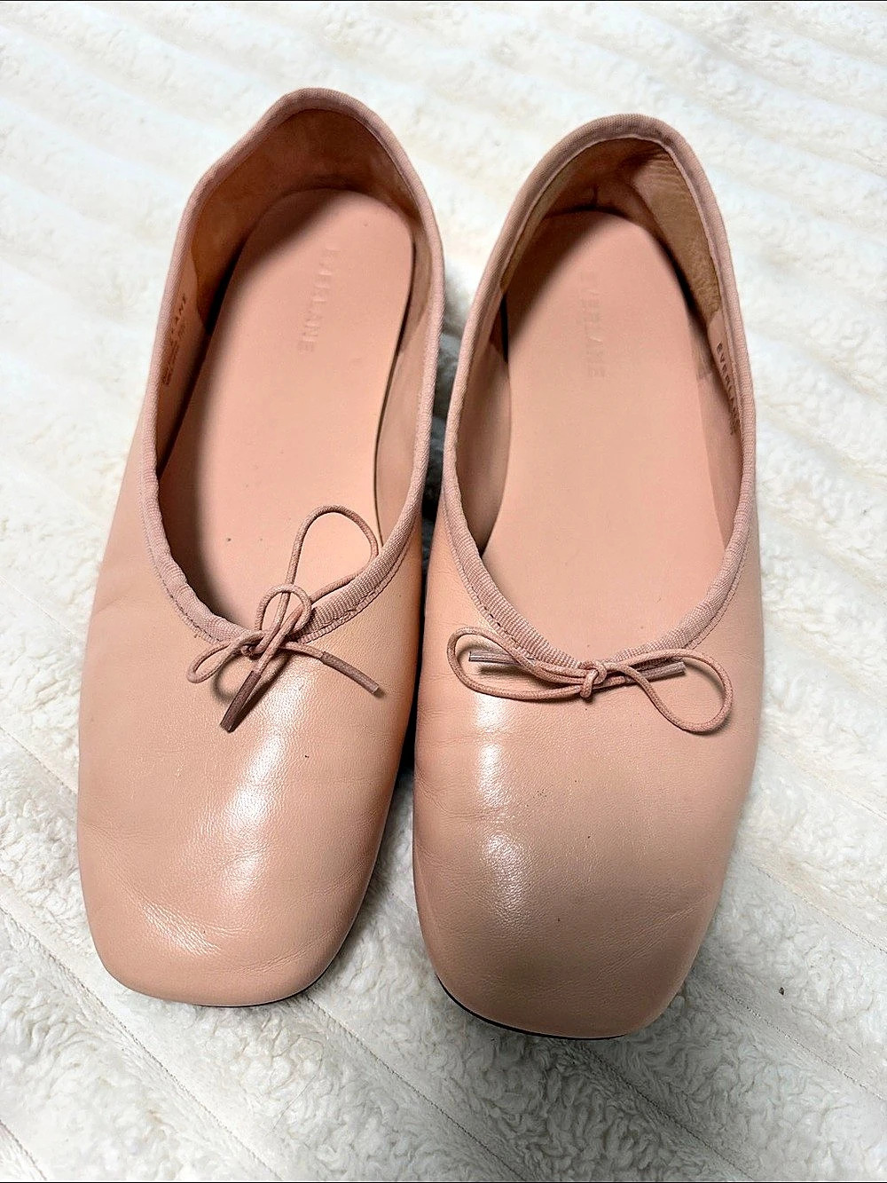 Everlane The Italian Leather Day Glove Ballet Flat in Pink